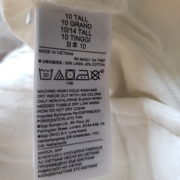 Gap Linen Blend Pants NWT - Picture 8 of 8